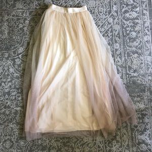 Floor length flowy skirt
